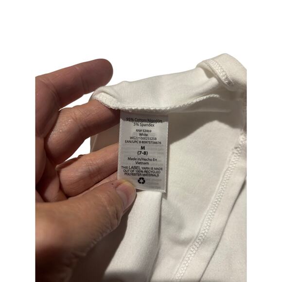 Wonder nation 7/8white 2 pack cotton cami duo nwt and perfect - Picture 5 of 7